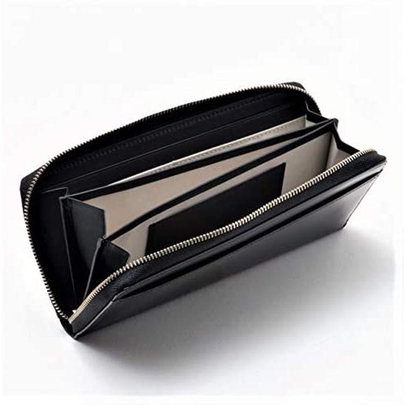 モールホットセール マーガレット ハウエル アイデア 長財布 ロッテン山羊革 ガラス加工 軽量 Mhlw0bt2 専用box入り ブラック 買い正規品 Omg Catering Ninetofab Com