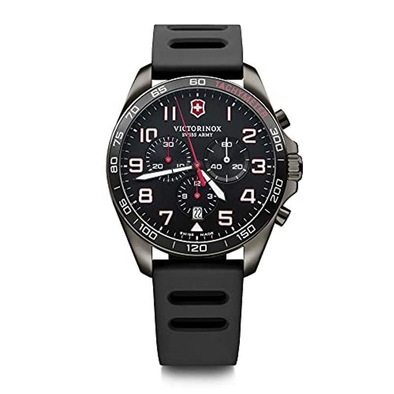 2021特集 SPORT FIELDFORCE 腕時計 ビクトリノックス CHRONO ブラックダイヤ ブラックPVDステンレススチールケース(316L) 腕時計