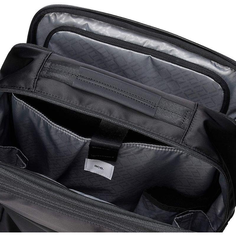 エースジーン ビジネスリュック ガジェタブルLP 15inchPC収納可 肩・腰の負担や背中のムレを軽減 B4対応 薄型 メンズ ブラック ビジネスリュック ガジェタブルLP 15inchPC収納可 肩 腰の負担や背中のムレを軽減 B4対応 薄型 メンズ ブラック