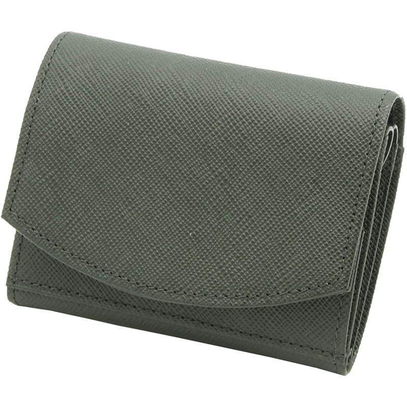 ハンモックウォレットコンパクト メンズ三つ折り財布 圧倒的小銭の取り出しやすさ (Dark Green × Green) Green メンズ三つ折り財布 圧倒的小銭の取り出しやすさ Dark ×