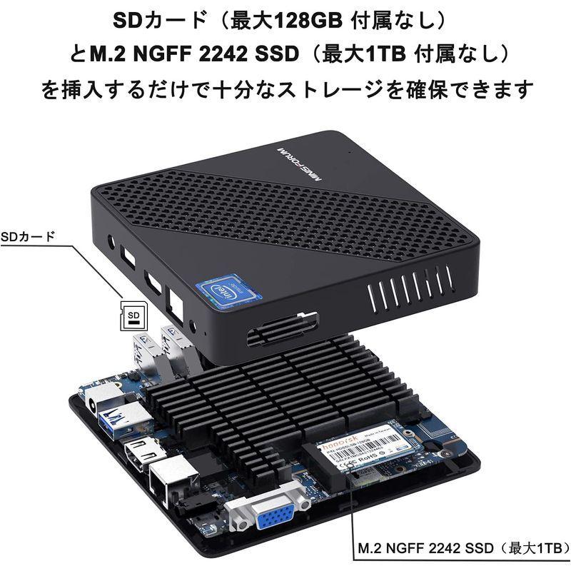 MINISFORUM N40ミニPC インテルCeleron N4020 最大2.8GHz DDR4 4GB 64GB ファンレス パソコン N40ミニPC インテルCeleron N4020 最大2 8GHz DDR4 4GB 64GB ファンレス パソコン