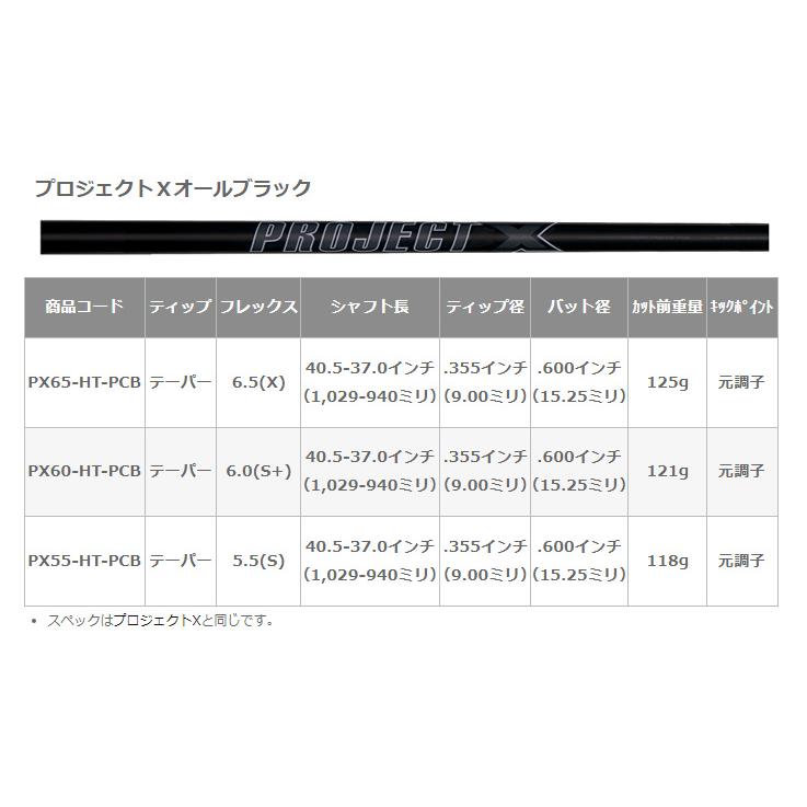 プロトコンセプト C01TB ic #5-PW(6本セット) + Project X All Black : one2one - 通販 ...