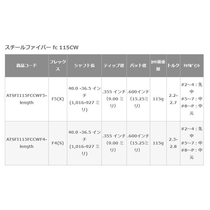 プロトコンセプト C03TC #5-PW(6本セット) + SteelFiber FC テーパーシャフト
