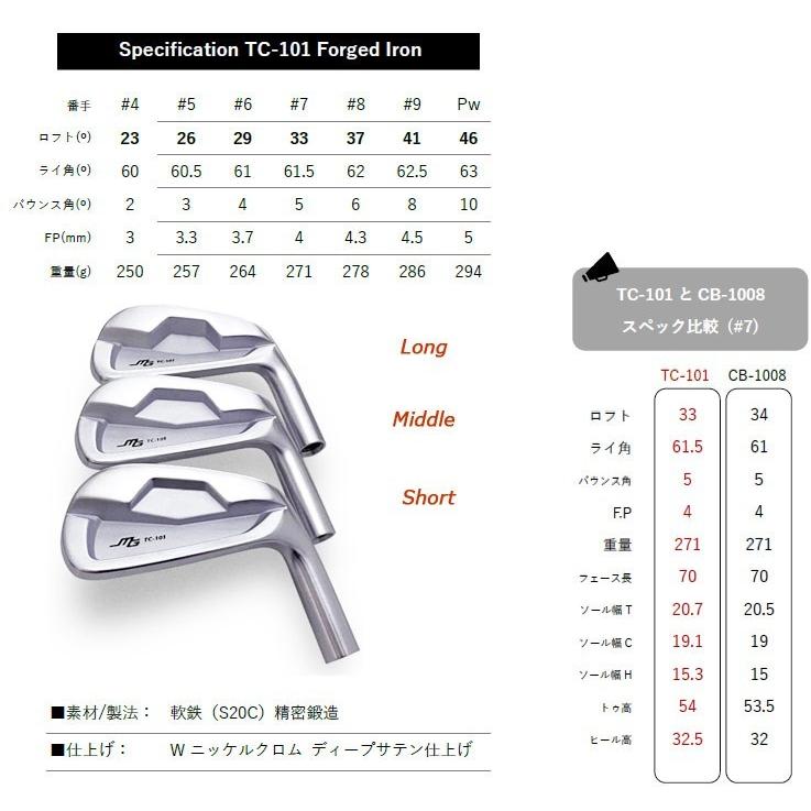 豪奢な Type-S TC-101 三浦技研 アイアン 6本セット 5〜PW - クラブ