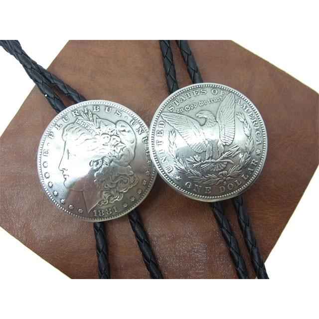 シルバー製】ボロタイ 鷲モチーフ＋天然石 2本セット アメリカ西部風 