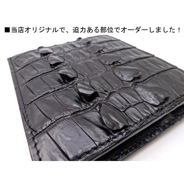 セール　SILVANO BIAGINI クロコダイル　二つ折り財布 SILVANO BIAGINI ワニ革 イタリア製 クロコダイル 背ワニ 鰐革