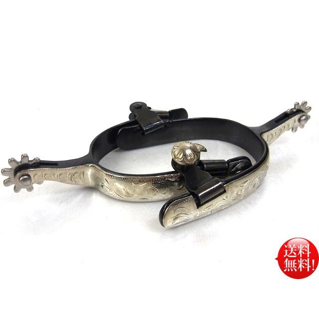 拍車 ウェスタンブーツスパー カービング