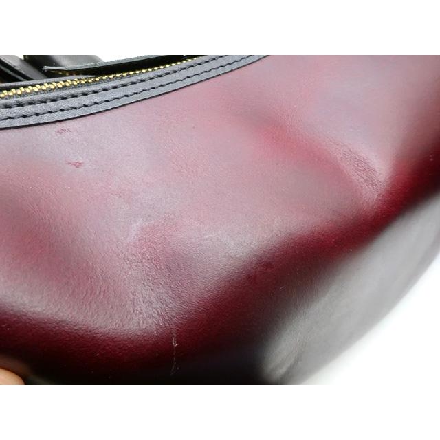 ■Inception■ 日本製 インセプション  クロムエクセルレザー バナナバッグ  ブラック バーガンデイ  黒 茶 エイジング CHROMEXCEL LEATHERの画像