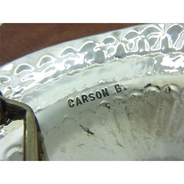 ナバホ族 「CARSON B.」作 シェルシェイプ スターリングシルバー