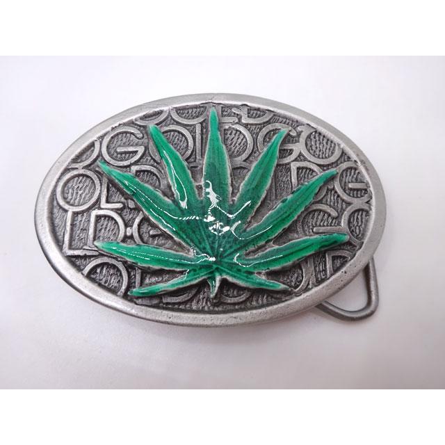 ■COLORADO SILVER STAR■ USA マリファナ ガンジャ 麻 バックル 40mm幅対応 【グリーン】 メンズ レディース アメリカン  MIDORI ネイティブ 831 |  | 01