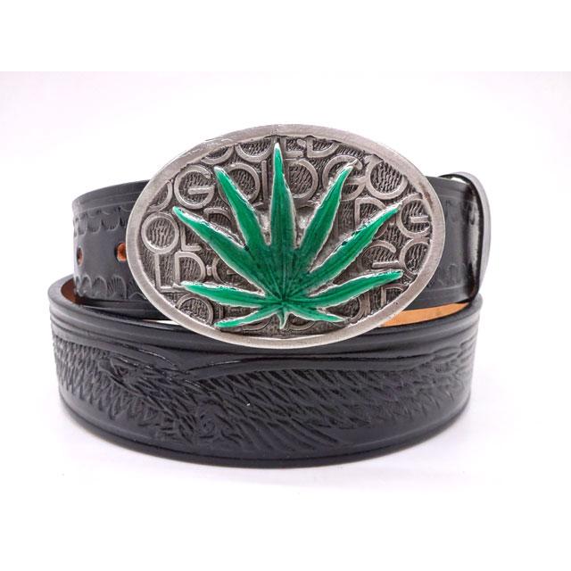 ■COLORADO SILVER STAR■ USA マリファナ ガンジャ 麻 バックル 40mm幅対応 【グリーン】 メンズ レディース アメリカン  MIDORI ネイティブ 831 |  | 03