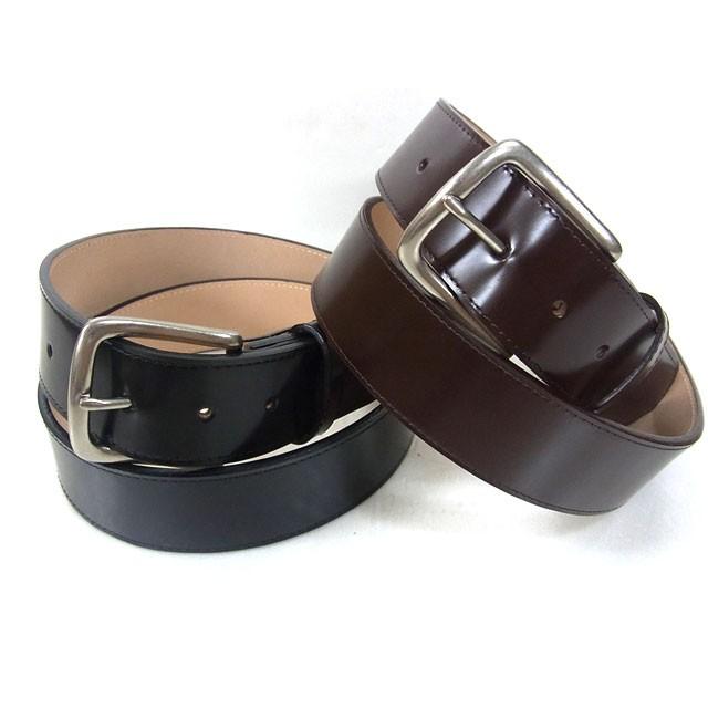 コードバン タイプ 高級ベルト 約27mm 29mm 馬革 牛革 ビジネス ブラック レザー ピン式 調整 穴あり メンズ 送料無料 Oth Ux Be 1794 宅配便のみ 別倉庫からの配送