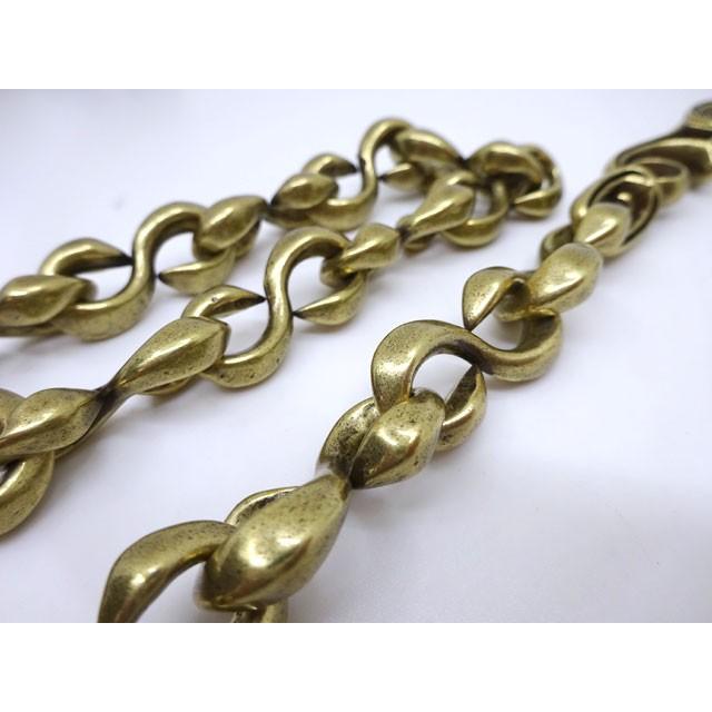 真鍮無垢　ウォレットチェーン　Sカン　金　brass 極 □Opus□ INCEPTION（インセプション）【ブラス】 FフォールS