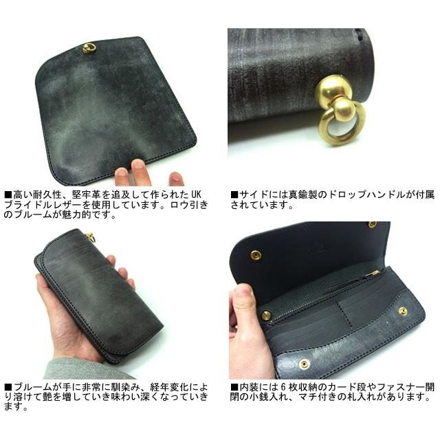Inception 日本製 UKブライドルレザー ロングウォレット ブラック
