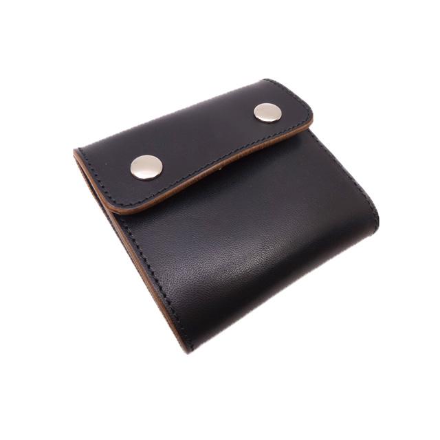 Inception 日本製 インセプション HORSE BUTT LEATHER TRUCKER WALLET  ブラック/ブラウン ホースバット トラッカーウォレット ショート｜oneandhalf｜03