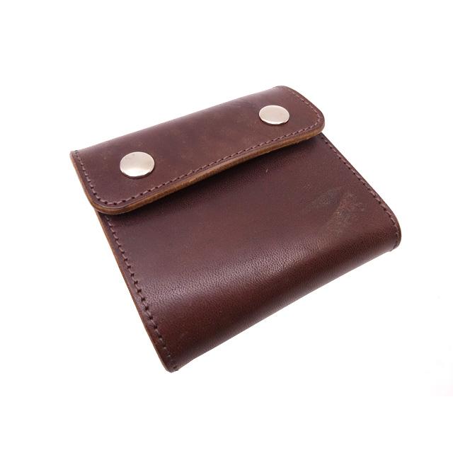 Inception 日本製 インセプション HORSE BUTT LEATHER TRUCKER WALLET  ブラック/ブラウン ホースバット トラッカーウォレット ショート｜oneandhalf｜05