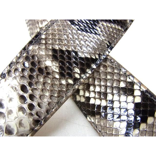 イタリアンバックル付 パイソンベルト(40mm幅) ナチュラル 本革 ヘビ革 日本製 エキゾチックレザー 爬虫類 牛革 個性 ロック ハード アメ横 送料無料 |  | 01