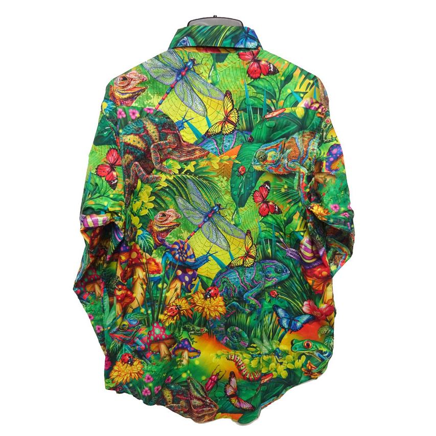オリジナルウエスタンシャツ(レギュラー) 『Jungle』 【グリーン