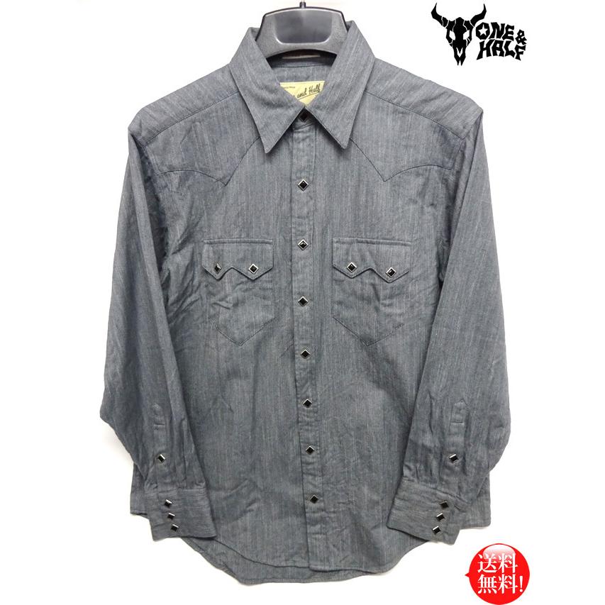 日本製 フランネル ウエスタンシャツ(レギュラー) バーズアイ グレー  