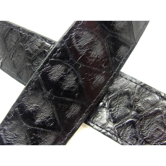 パンゴリン センザンコウ メンズ レザー ベルト oneandhalf_s-pangolin-bk