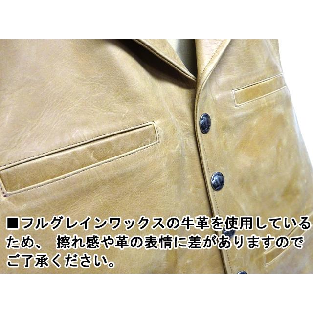 USA メンズ プレミアム カウハイドレザー 5セントコンチョ ベスト