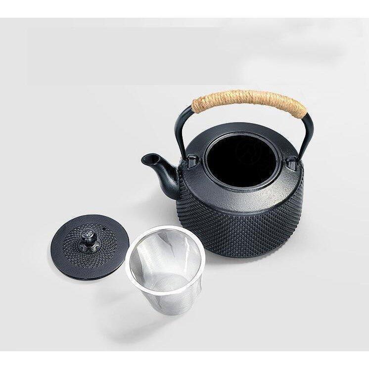 最高品質の伝統工芸品 鉄瓶 鉄急須 電気コンロ 直火 対応 炭火 ih調理