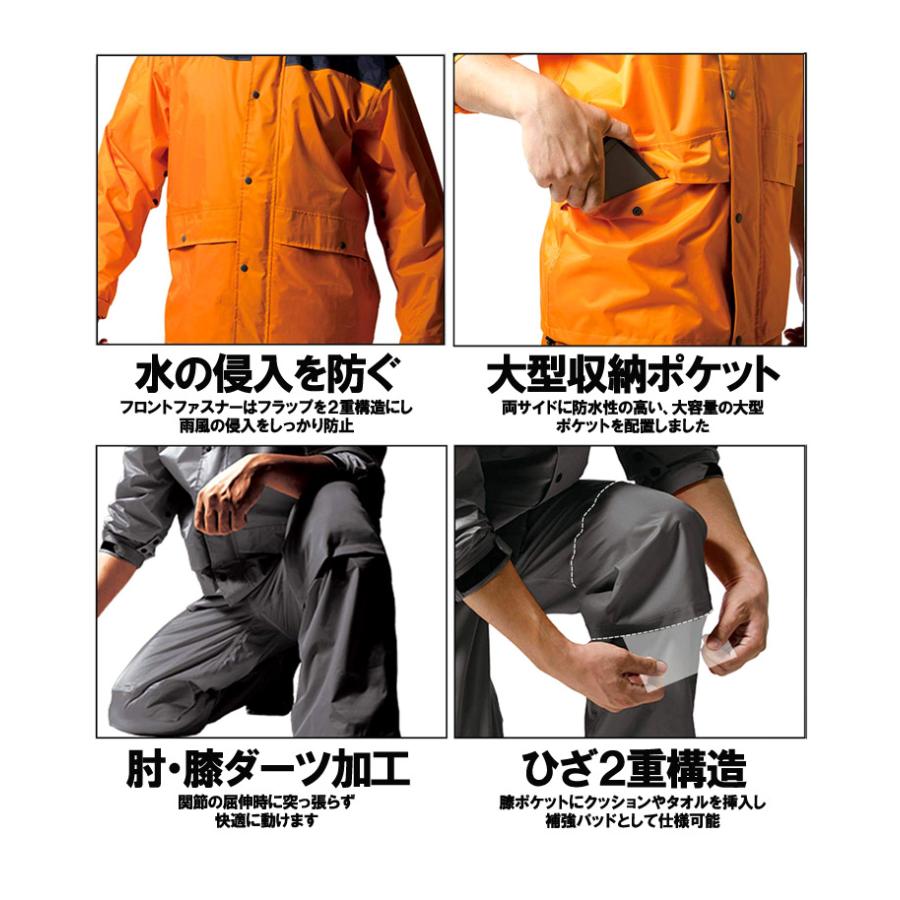 送料無料】 レインコート メンズ 大きいサイズ 高耐久 高防水 撥水
