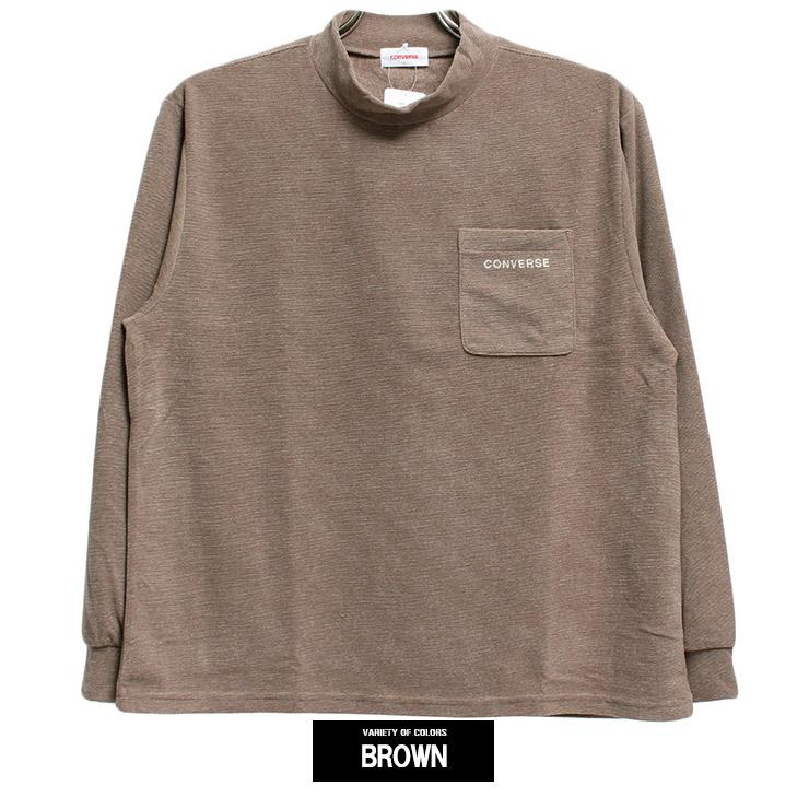 CONVERSE（コンバース） ハイネック 長袖 Tシャツ メンズ 大きいサイズ 