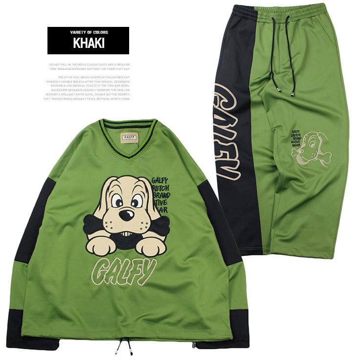 完売品✨ガルフィー 刺繍 ビッグロゴ ジャージセットアップ L 美品 完売品✨ガルフィー 刺繍 ビッグロゴ ジャージセットアップ L 美品