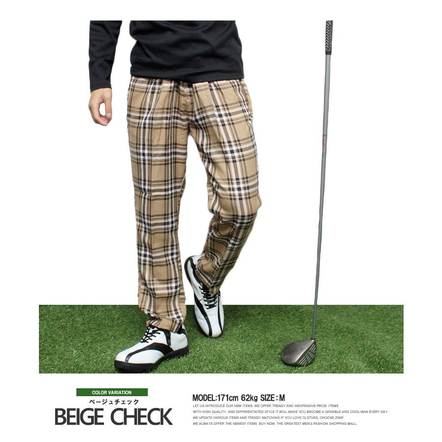 アンクル丈テーパードゴルフパンツ 激安 ゴルフウェア メンズ アンクルパンツ ストレッチ 無地 チェック