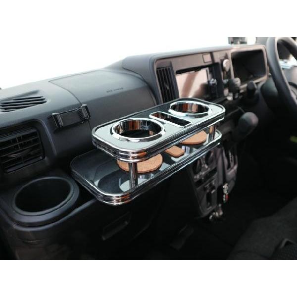 携帯ホルダー付22色から選べる　ハイゼットカーゴ(17/11〜) フロントテーブル iPhone対応可 | One Creation | 01