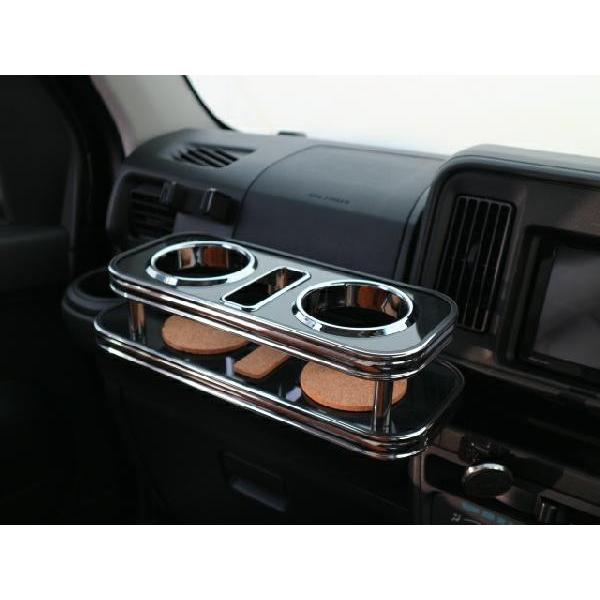 携帯ホルダー付22色から選べる　ハイゼットカーゴ(17/11〜) フロントテーブル iPhone対応可 | One Creation | 02