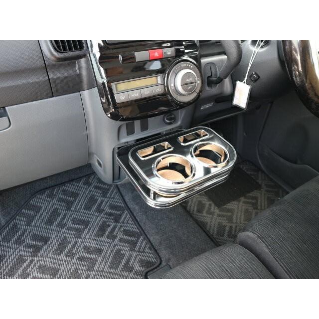 L375/385タント(07/12〜)　フロントカップホルダー　ホワイト　オールブラック