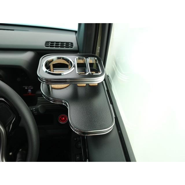 One Creation N-VAN(18/7〜）サイドテーブル 運転席側 レザーブラック