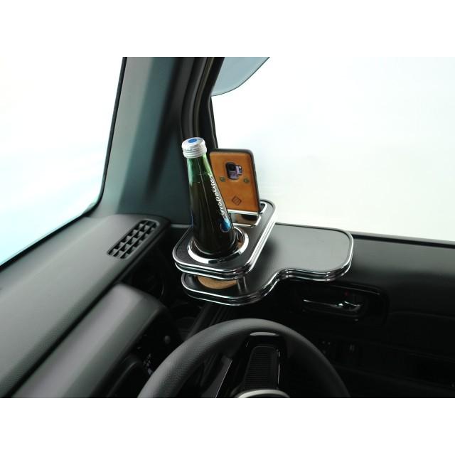 One Creation N-VAN(18/7〜）サイドテーブル 運転席側 レザーブラック