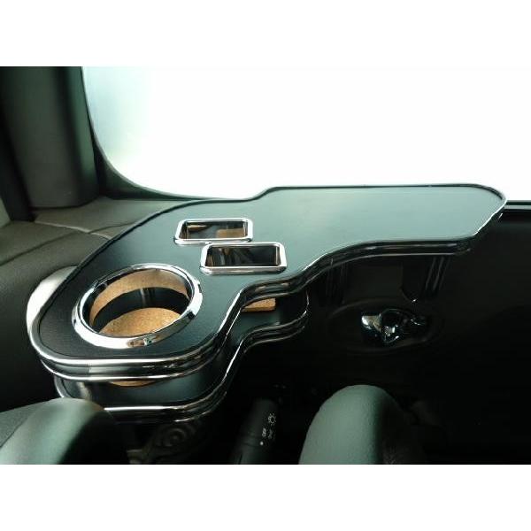 One Creation Z12キューブ サイドテーブル運転席側 レザーブラック BKx