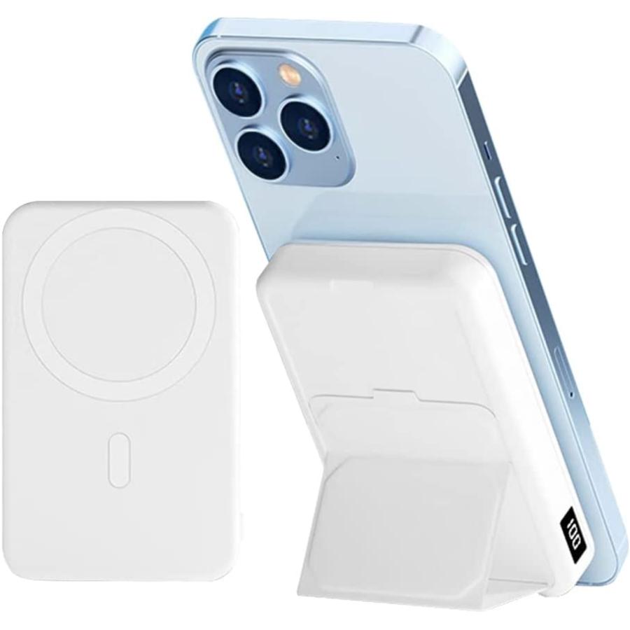 モバイルバッテリー iphone ワイヤレス 10000mAh 大容量 小型 軽量