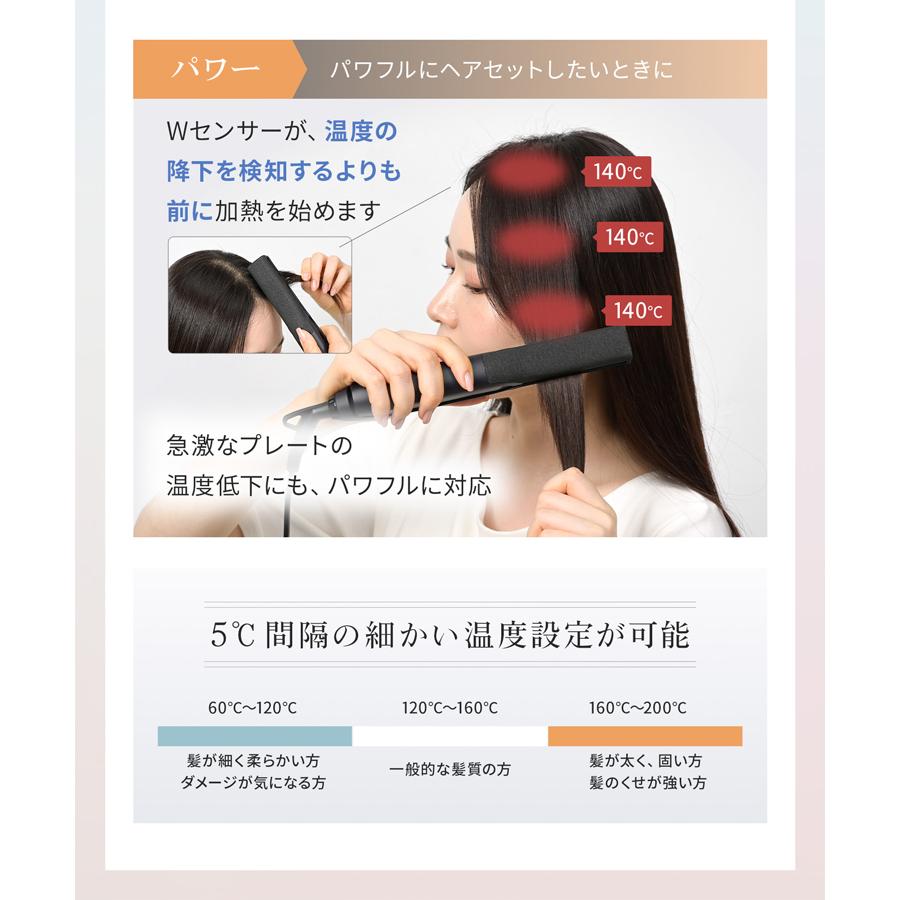Onedam ヘアアイロン ワンダム 一般用 ストレート カール 水蒸気爆発