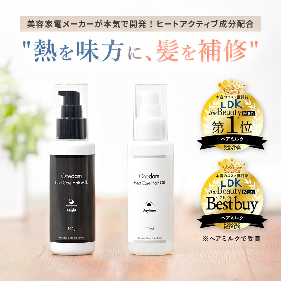 ヘアミルク&オイル ヒートケア LDK1位受賞 ワンダム 各100ml シトラス