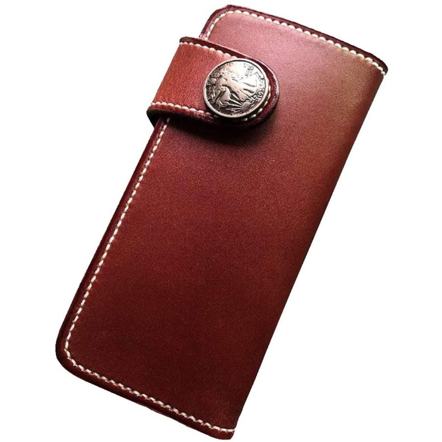 男女兼用 長財布 ファ 大容量 多機能 人気 ブランド カード 手縫い レディース 木村工房 本革 ハンドメイド 財布 ウォレットメンズ 小銭入れあり 二つ折り 財布 Dagl Tg