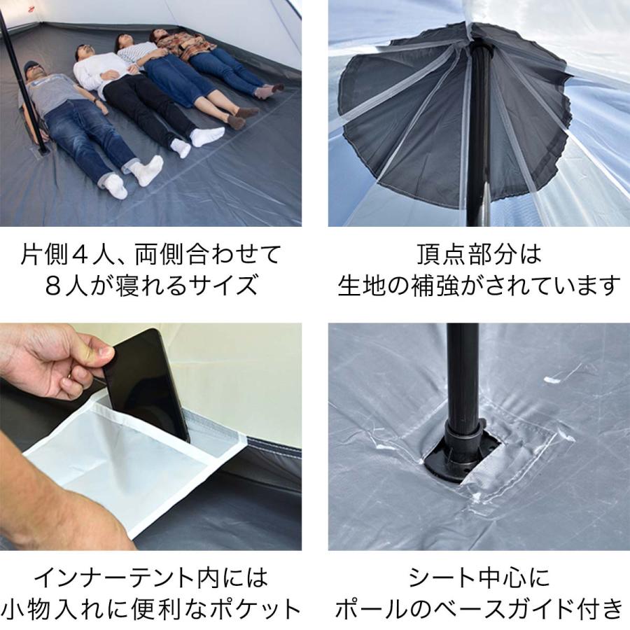 未使用 FIELDOOR ワンポールテント500 ボルドー FIELDOOR（フィールド