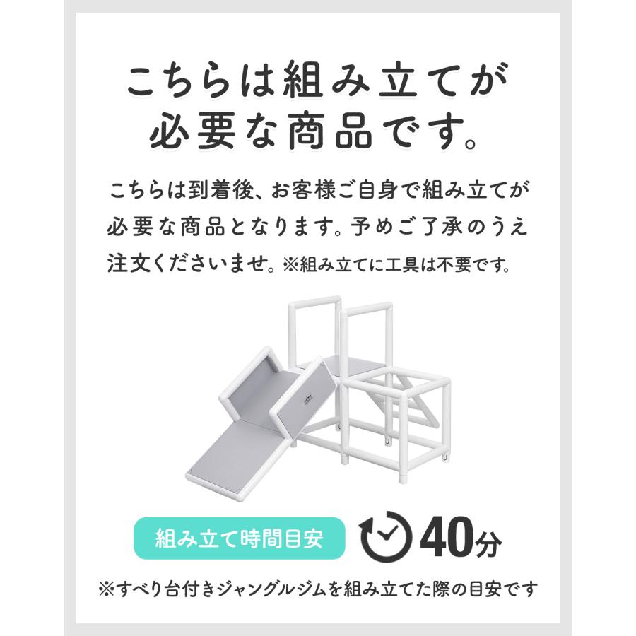 RiZKiZ 1年保証 ジャングルジム 滑り台 室内 安全 コンパクト 2段 子供