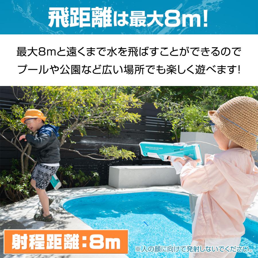 RiZKiZ 1年保証 水鉄砲 おもちゃ 電動 ウォーターガン 強力 水遊び USB