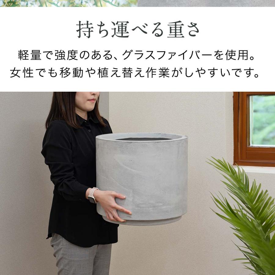 1年保証 プランター 丸型 大型 直径40cm ラウンド 円形 深型