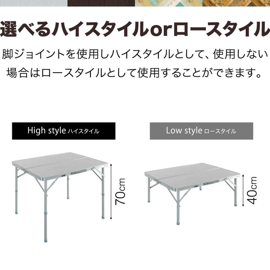 1年保証 アウトドアテーブル 折りたたみ ベンチ 2脚 セット 幅 90cm アルミ 軽量 レジャーテーブル アウトドア テーブル セット イス チェア ベンチ 送料無料 | FIELDOOR | 07