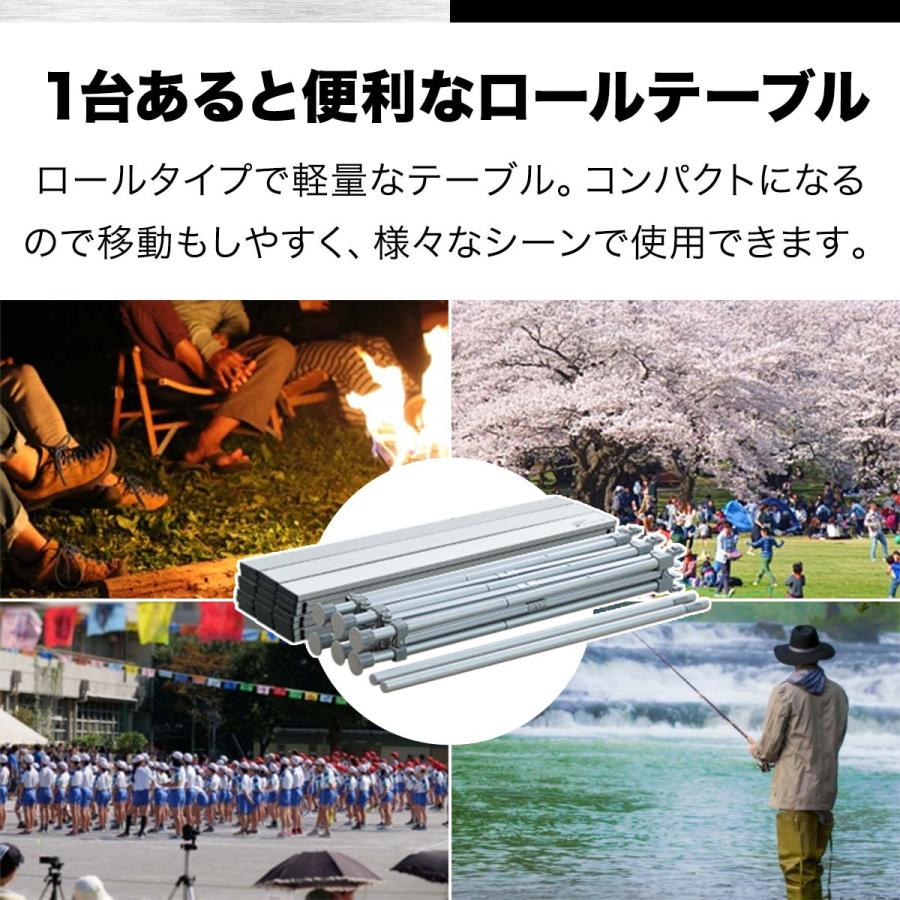 1年保証 折りたたみテーブル ピクニックテーブル アウトドアテーブル レジャーテーブル 折りたたみ ピクニック テーブル キャンプ おしゃれ テーブル 送料無料 | FIELDOOR | 02
