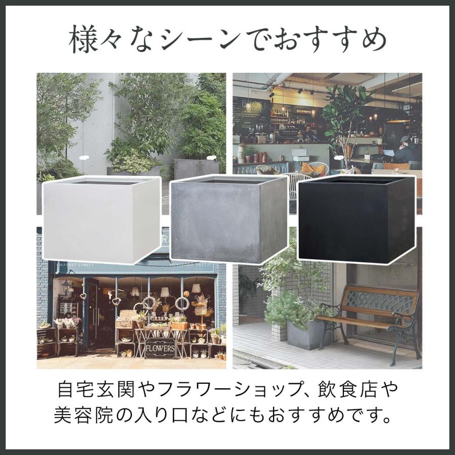 ⑧【処分価格】新品 鉢40×40×60cm灰色 即決優先