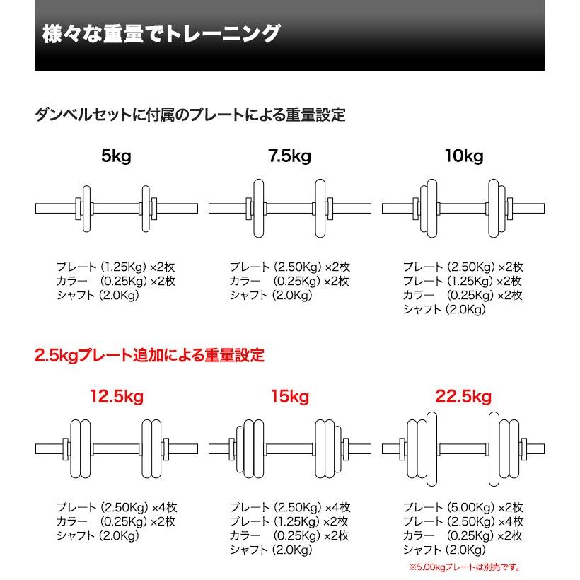 1年保証 ダンベルセット用 2.5kg プレート 2個セット ウエイト 筋トレ 