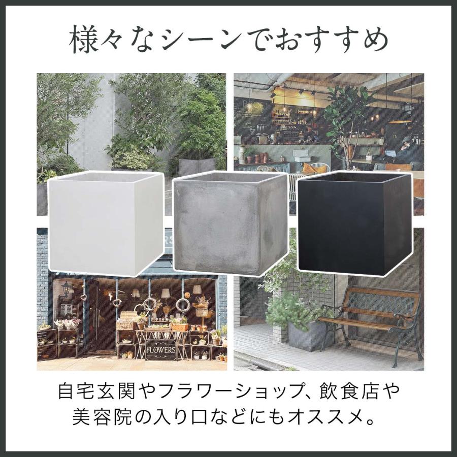1年保証 プランター 植木鉢 大型 30×30cm おしゃれ スクエア 正方形 深