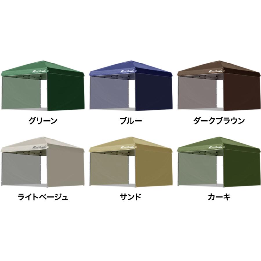 FIELDOOR（フィールドア） タープテント 1年保証 3m ワンタッチ サイド